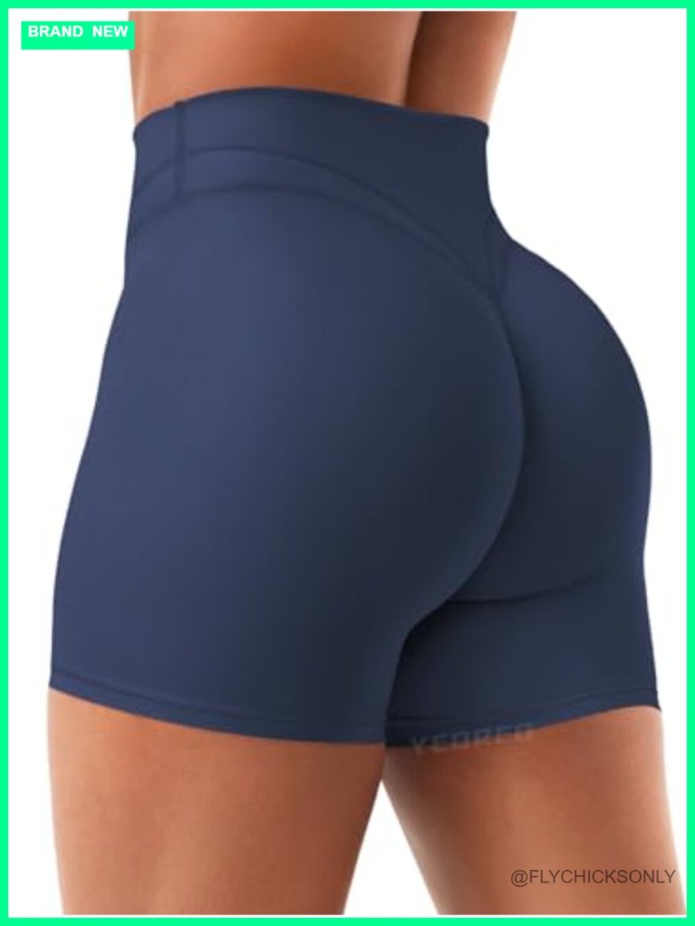 4.5" No Front Seam Biker Shorts Seamless Gym Yoga Workout Shorts